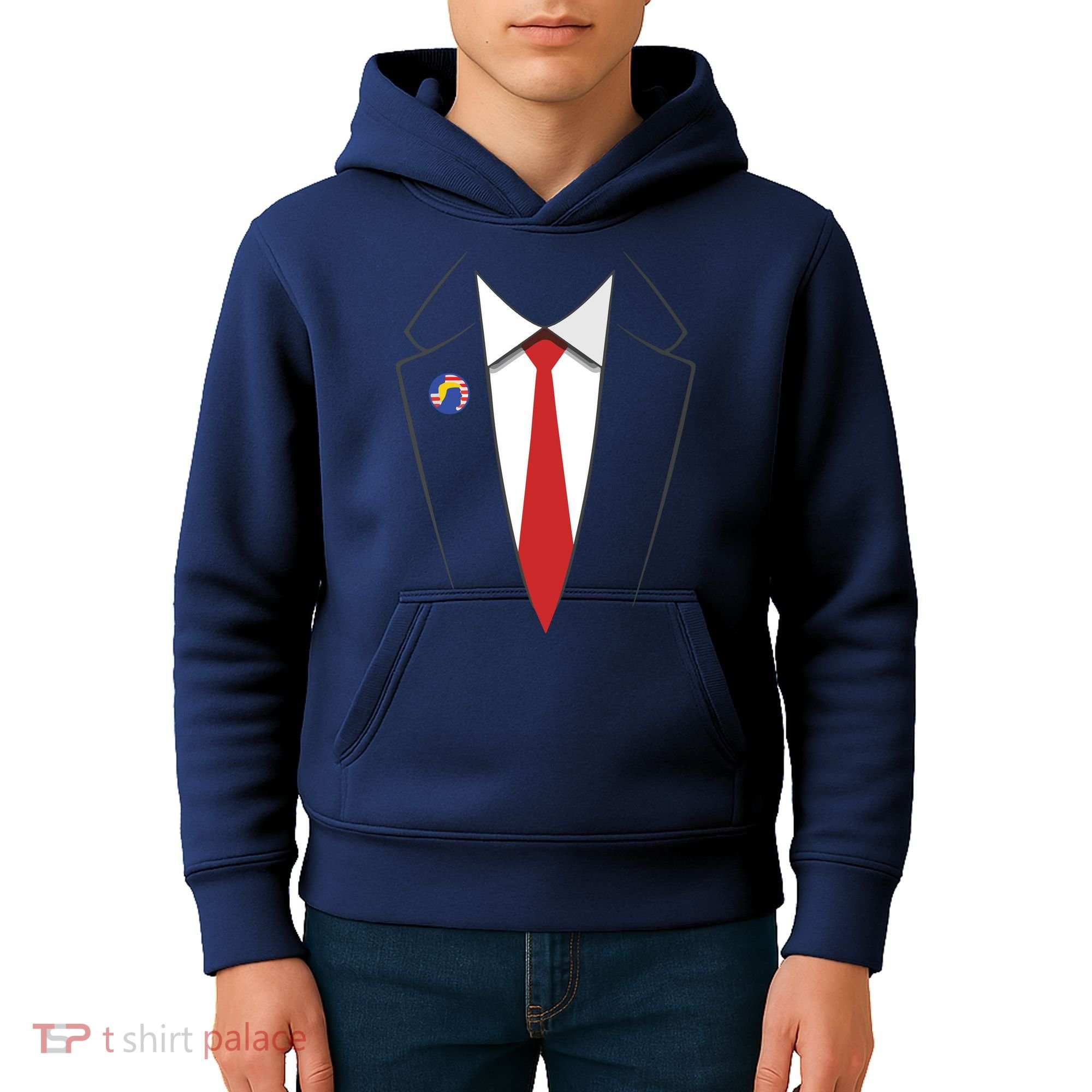 President Trump Suit US President Easy Costume Kids Hoodie