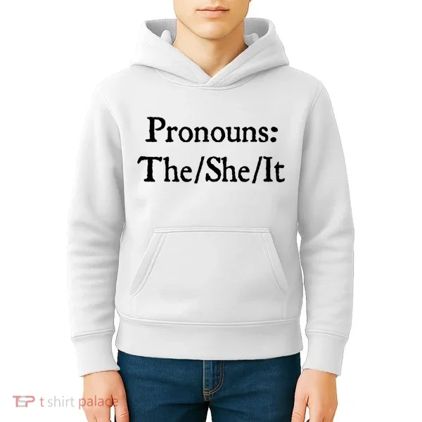 Pronouns The She It Kids Hoodie