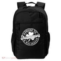 Prone To Shenanigans Malarkey St Patricks Day Backpack thumb 0