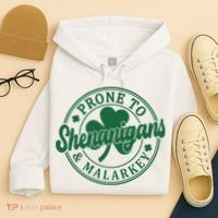 Prone To Shenanigans Malarkey St Patricks Day Hoodie thumb 4