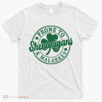 Prone To Shenanigans Malarkey St Patricks Day T-Shirt thumb 0