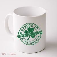 Prone To Shenanigans Malarkey St Patricks Day Coffee Mug thumb 0
