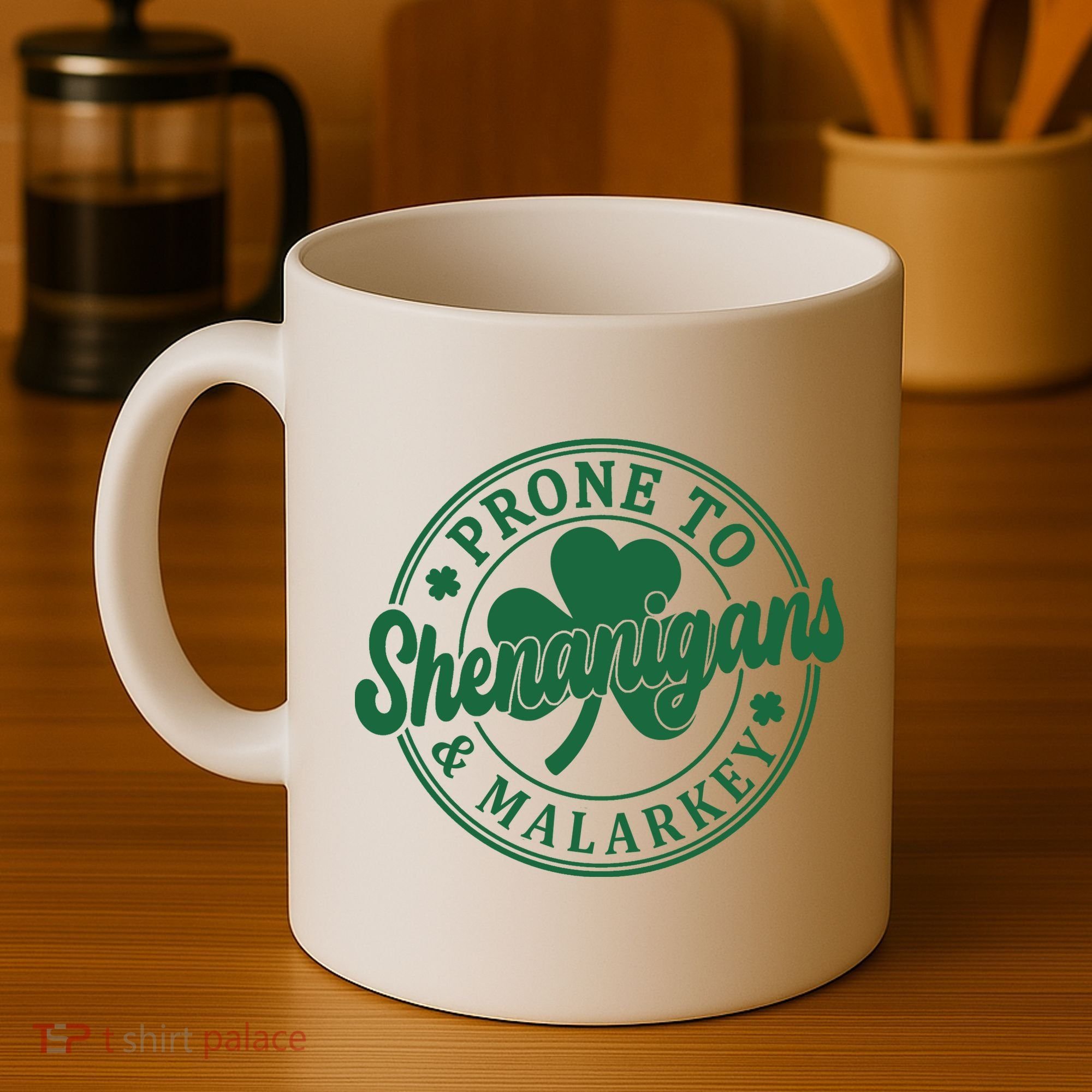 Prone To Shenanigans Malarkey St Patricks Day Coffee Mug