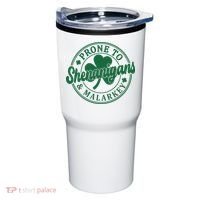 Prone To Shenanigans Malarkey St Patricks Day Tumbler thumb 0