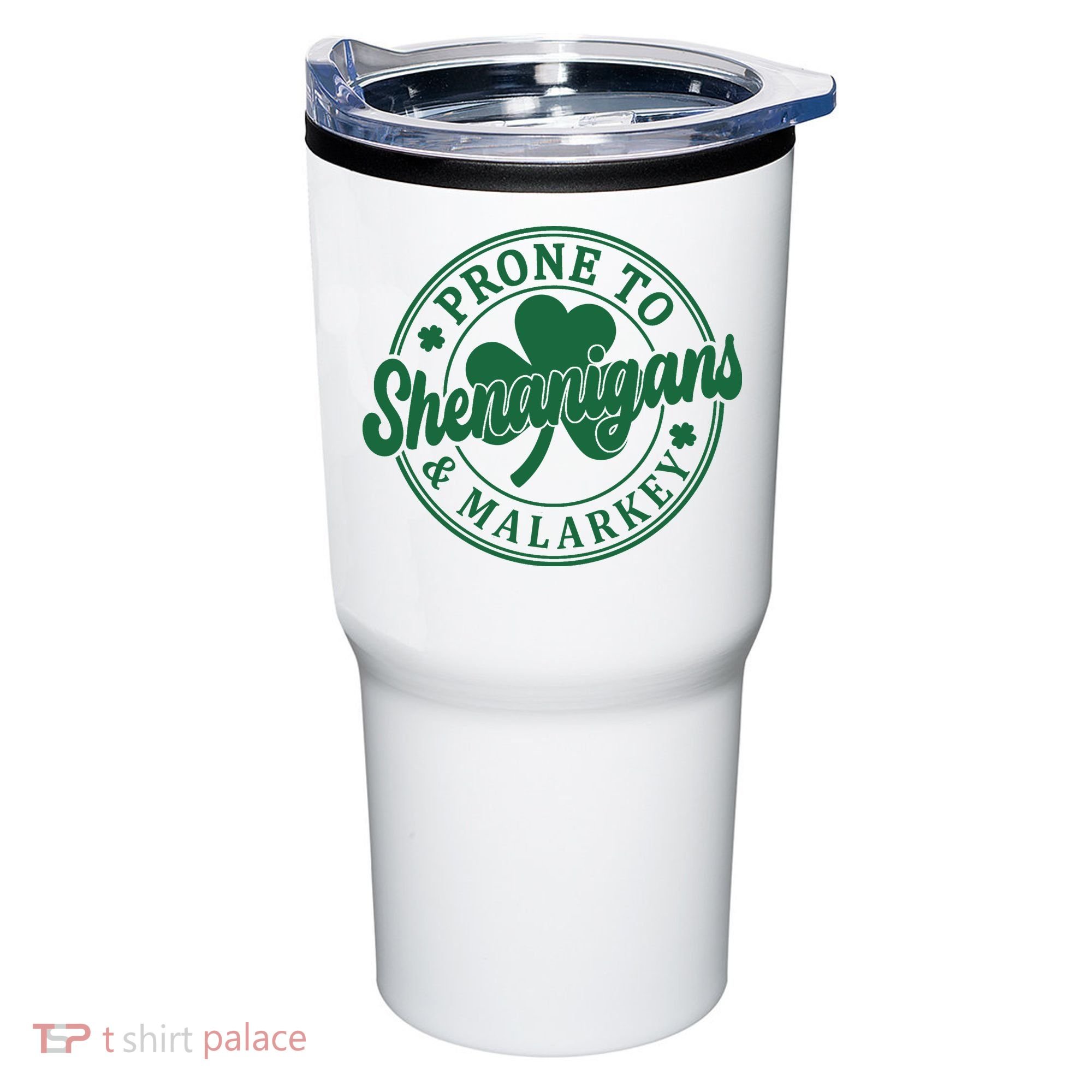 Prone To Shenanigans Malarkey St Patricks Day Tumbler
