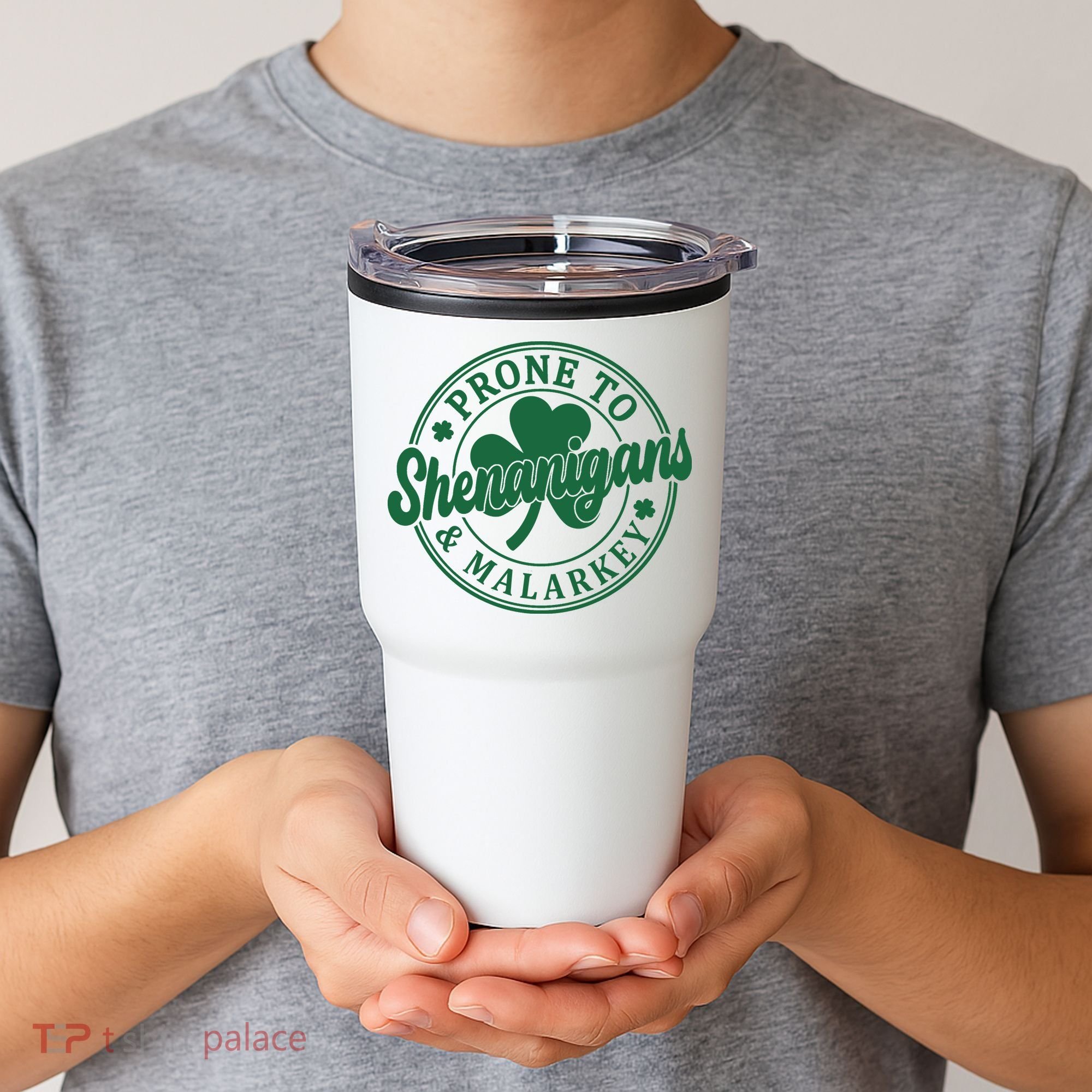 Prone To Shenanigans Malarkey St Patricks Day Tumbler