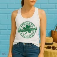 Prone To Shenanigans Malarkey St Patricks Day Women's Tank Top thumb 2