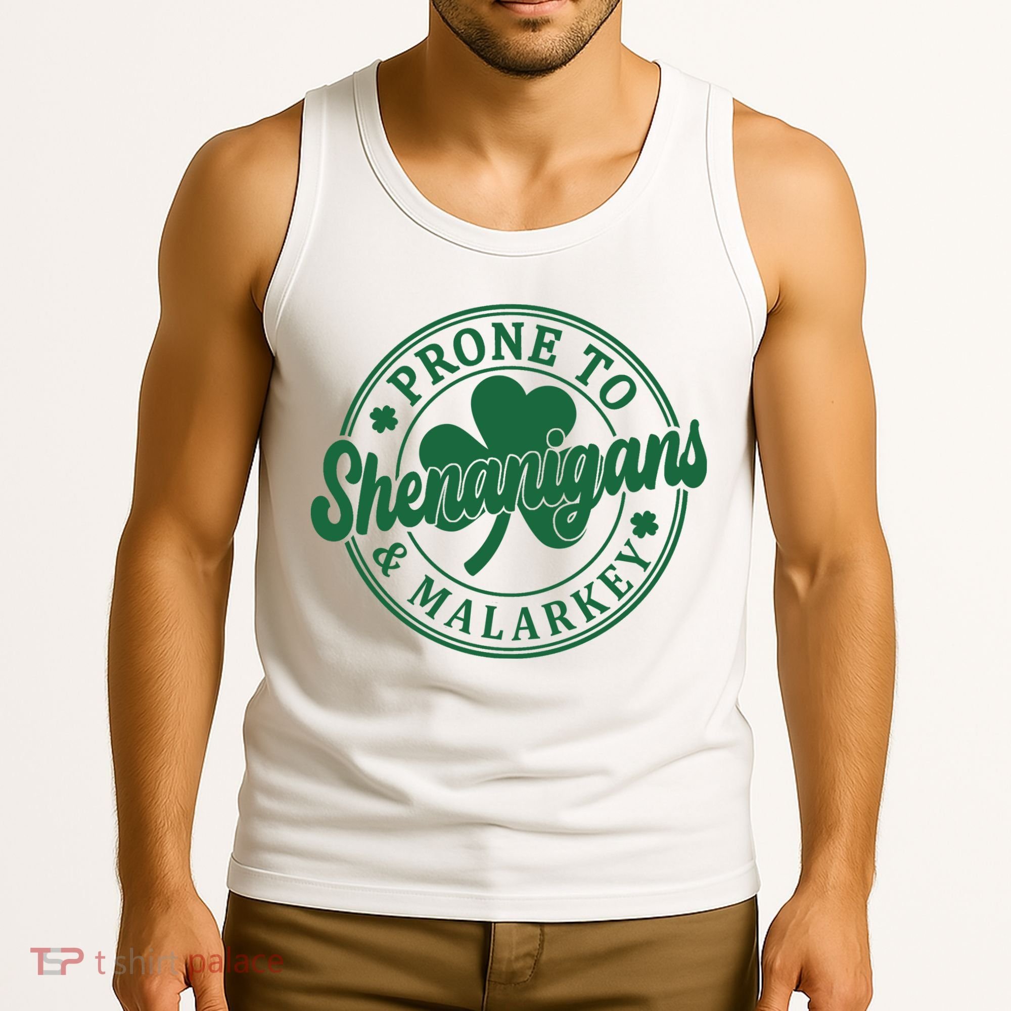 Prone To Shenanigans Malarkey St Patricks Day Tank Top