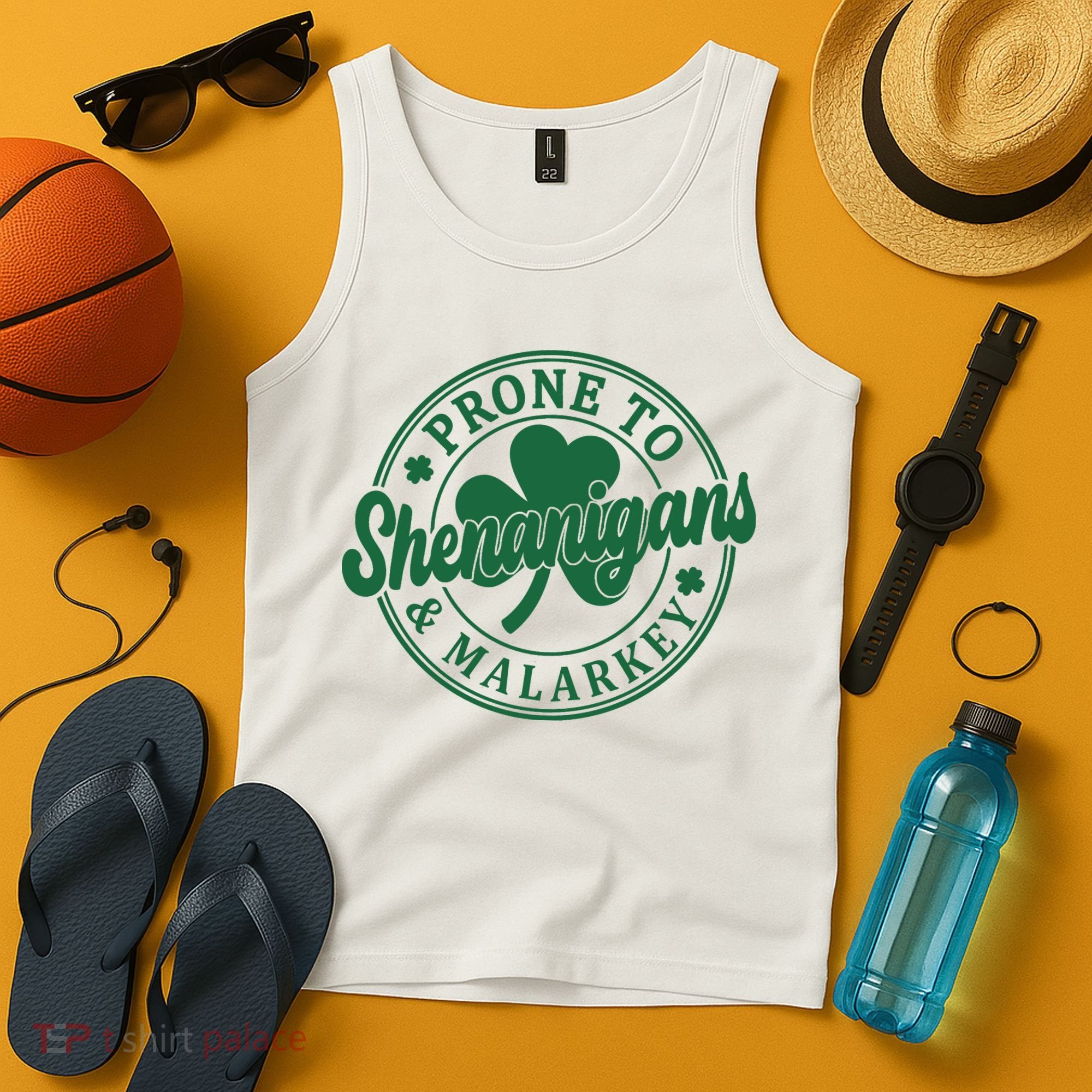 Prone To Shenanigans Malarkey St Patricks Day Tank Top