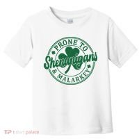 Prone To Shenanigans Malarkey St Patricks Day Toddler T-Shirt thumb 0