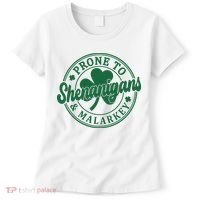 Prone To Shenanigans Malarkey St Patricks Day Women's T-Shirt thumb 0