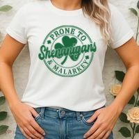 Prone To Shenanigans Malarkey St Patricks Day Women's T-Shirt thumb 2