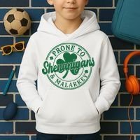 Prone To Shenanigans Malarkey St Patricks Day Kids Hoodie thumb 2