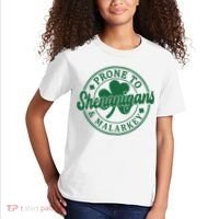 Prone To Shenanigans Malarkey St Patricks Day Kids T-Shirt thumb 2