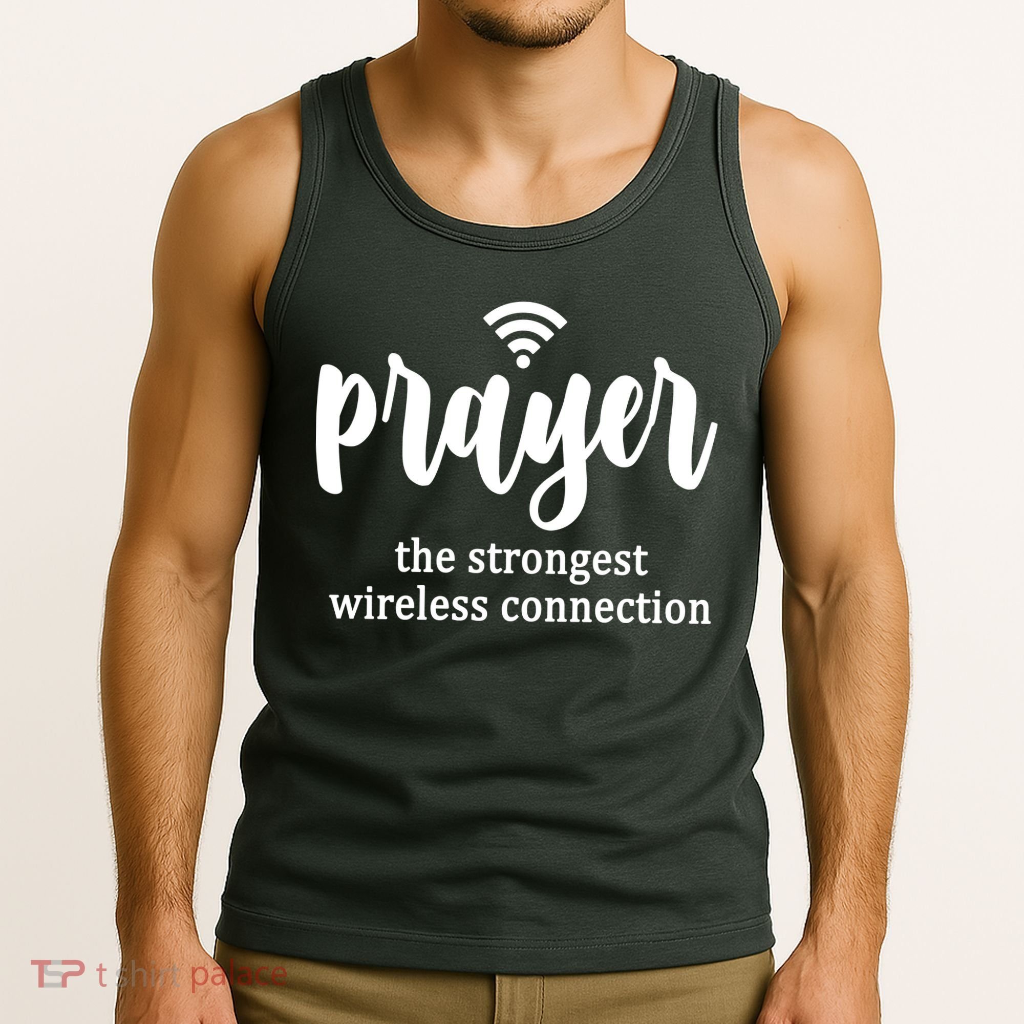 Prayer The Strongest Wireless Connection Tank Top