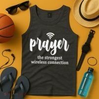 Prayer The Strongest Wireless Connection Tank Top thumb 4