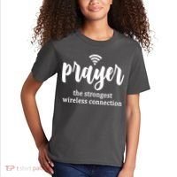 Prayer The Strongest Wireless Connection Kids T-Shirt thumb 2