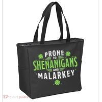 Prone To Shenanigans And Malarkey St Patricks Day Tote Bag thumb 2