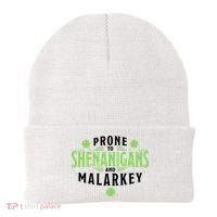 Prone To Shenanigans And Malarkey St Patricks Day Beanie thumb 0