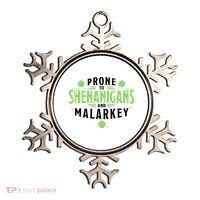 Prone To Shenanigans And Malarkey St Patricks Day Ornament thumb 0