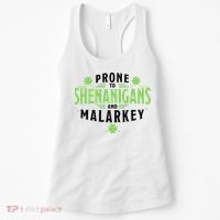 Prone To Shenanigans And Malarkey St Patricks Day Women's Tank Top thumb 0