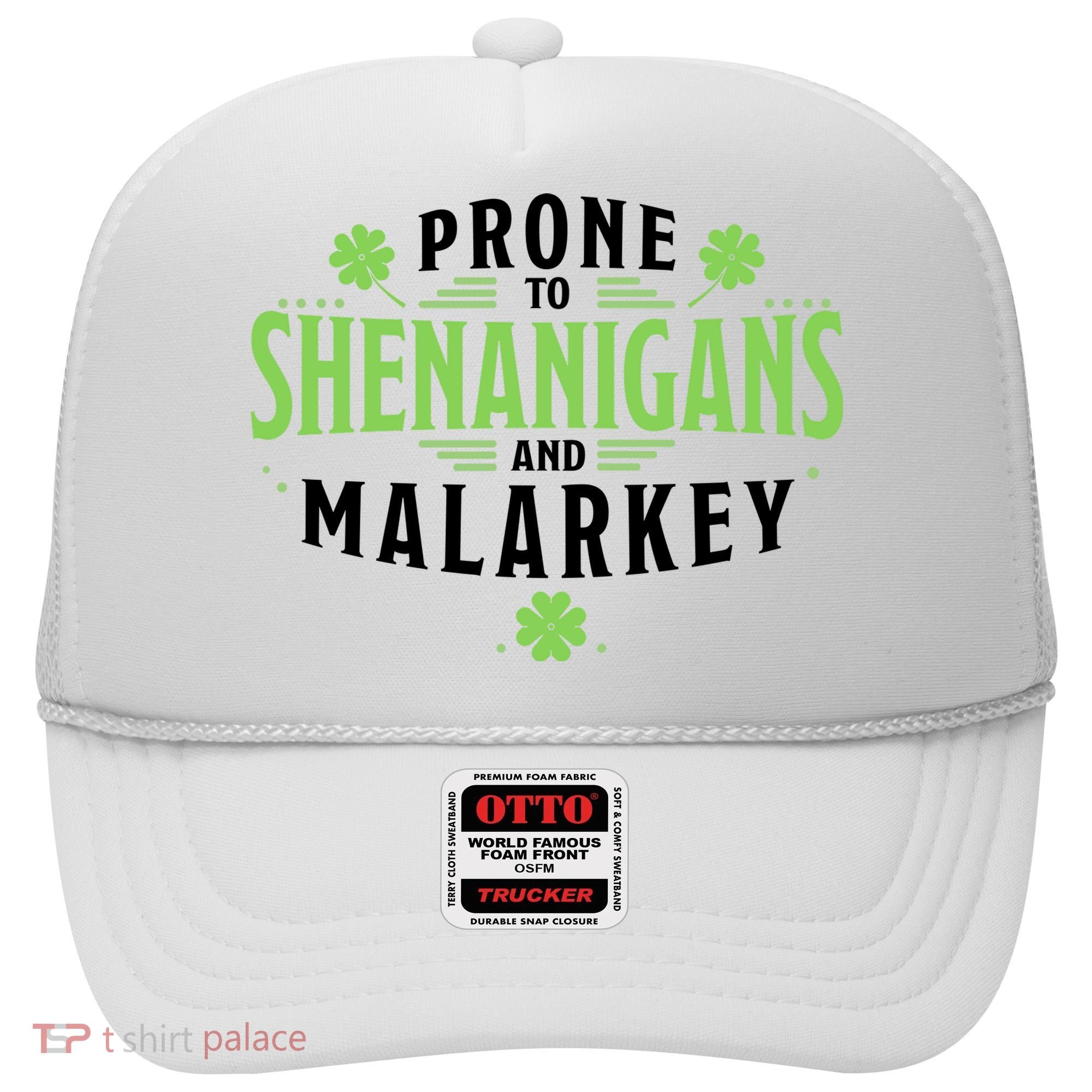 Prone To Shenanigans And Malarkey St Patricks Day Hat