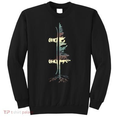 Pine Tree Snowboard Snowboarding Gift Sweatshirt
