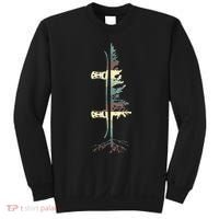 Pine Tree Snowboard Snowboarding Gift Sweatshirt thumb 0