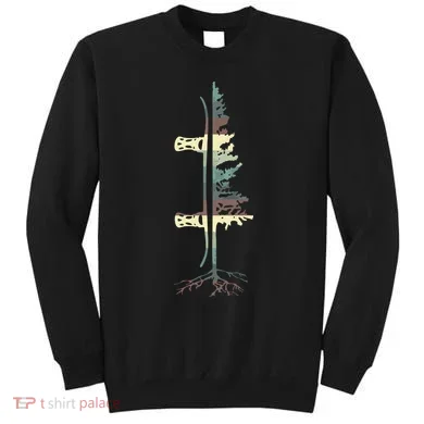 Pine Tree Snowboard Snowboarding Gift Sweatshirt