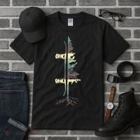 Pine Tree Snowboard Snowboarding Gift Tall T-Shirt thumb 3