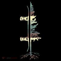 Pine Tree Snowboard Snowboarding Gift Button thumb 1