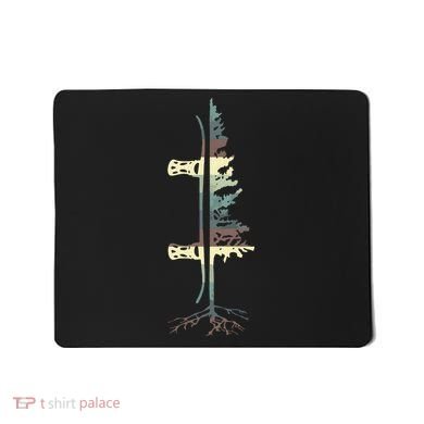 Pine Tree Snowboard Snowboarding Gift Mousepad
