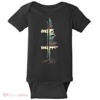 Pine Tree Snowboard Snowboarding Gift Baby Bodysuit thumb 0