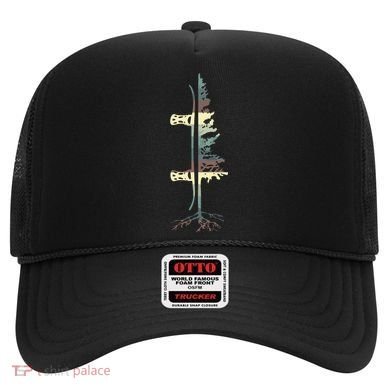 Pine Tree Snowboard Snowboarding Gift Hat