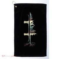 Pine Tree Snowboard Snowboarding Gift Golf Towel thumb 0