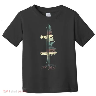 Pine Tree Snowboard Snowboarding Gift Toddler T-Shirt