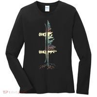Pine Tree Snowboard Snowboarding Gift Women's Long Sleeve Shirt thumb 0