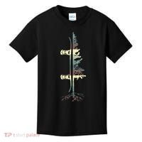 Pine Tree Snowboard Snowboarding Gift Kids T-Shirt thumb 0