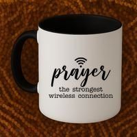 Prayer The Strongest Wireless Connection Coffee Mug thumb 2