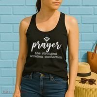 Prayer The Strongest Wireless Connection Women's Tank Top thumb 2