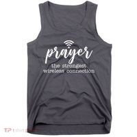 Prayer The Strongest Wireless Connection Tank Top thumb 0