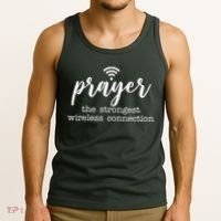 Prayer The Strongest Wireless Connection Tank Top thumb 3