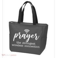 Prayer The Strongest Wireless Connection Tote Bag thumb 3