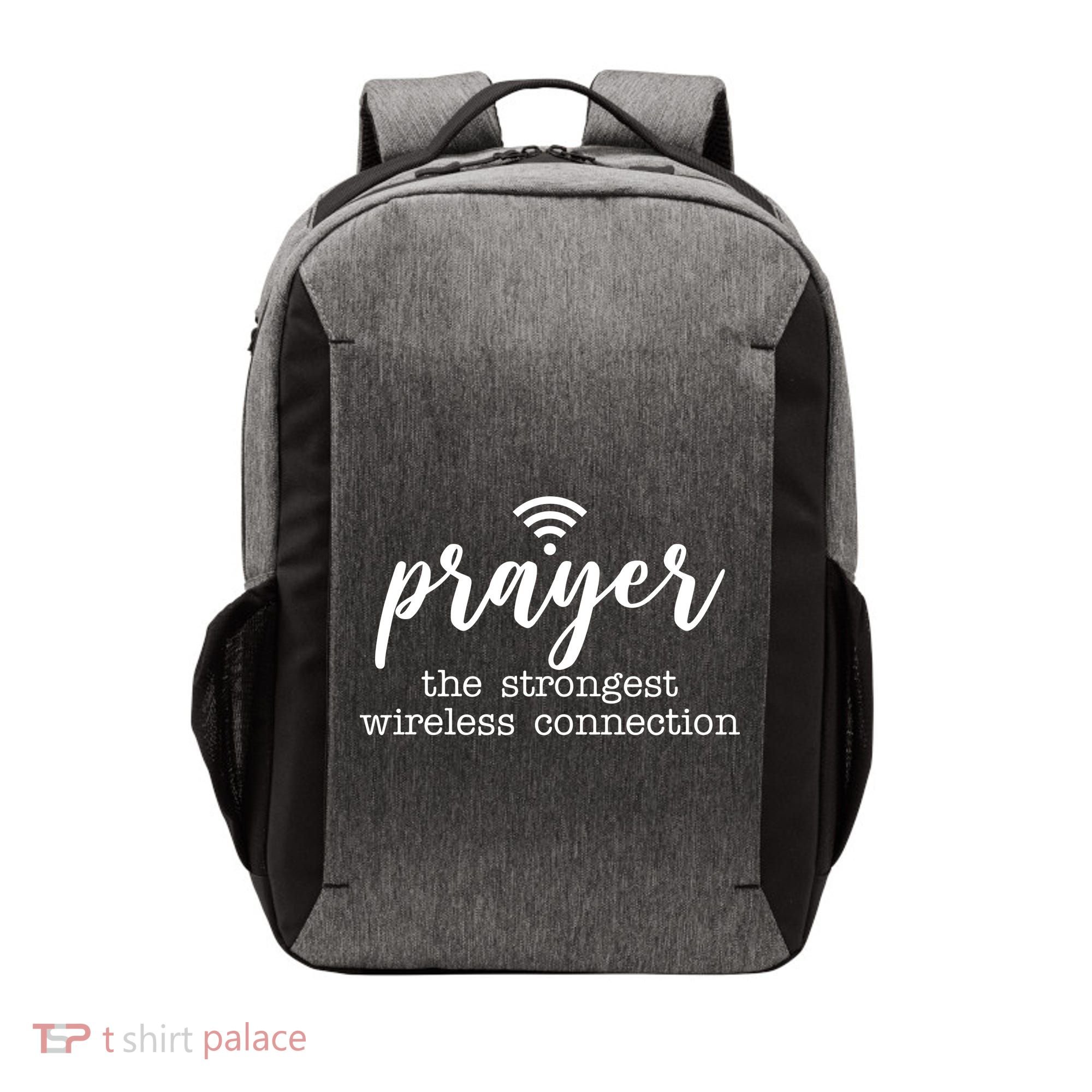 Prayer The Strongest Wireless Connection Vector Backpack