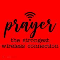 Prayer The Strongest Wireless Connection Santa Hat thumb 1