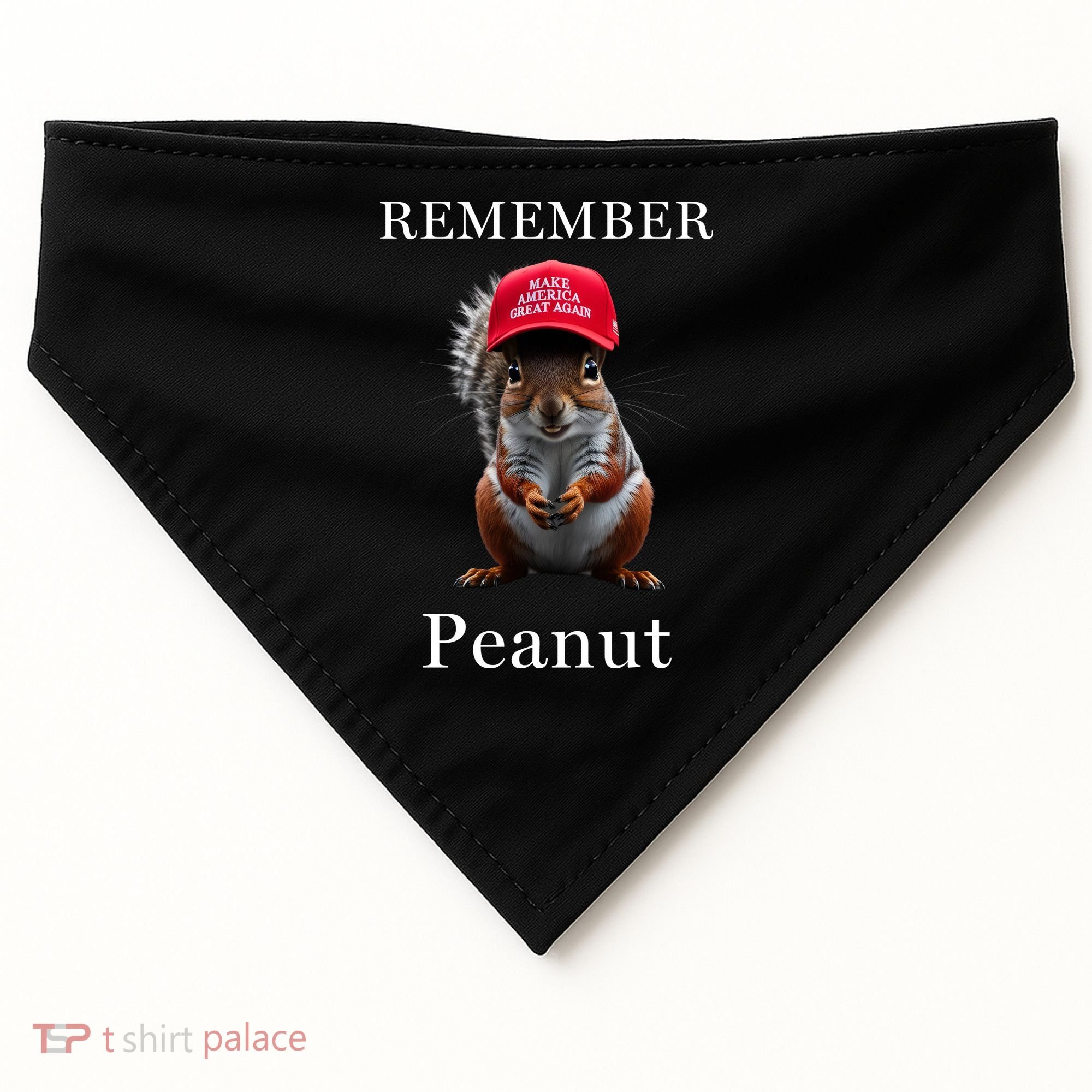 Peanut The Squirrel USA-Made Doggie Bandana