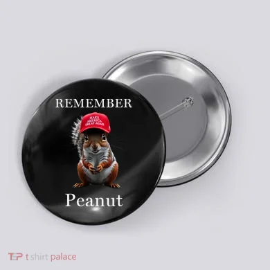 Peanut The Squirrel Button