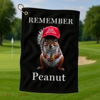 Peanut The Squirrel Golf Towel thumb 1