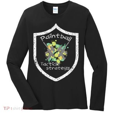 Paintball Tactile Strategy For Paintballers Women's Long Sleeve Shirt