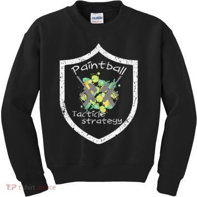 Paintball Tactile Strategy For Paintballers Kids Sweatshirt